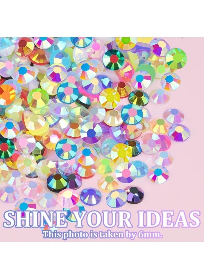 Bedazzling Kit with Rhinestones 3mm, 40 Colors Bedazzle Kit Resin Rhinestones Nail Gems & Glitter Gem Art Supplies, Diamond Art Kits Accessories, Resin Flat-Back Rhinestone DIY Phone Case, Eye Makeup Water Cup Hair Clip Colorful Round Mixed Nail Art, Colors, resin jelly crystal flat back drill 3mm, sparkling gemstones, suitable for manicures, abaya clothing, phone decorations, glitter sets, including 3 tubes of 10ml glue - Image 4