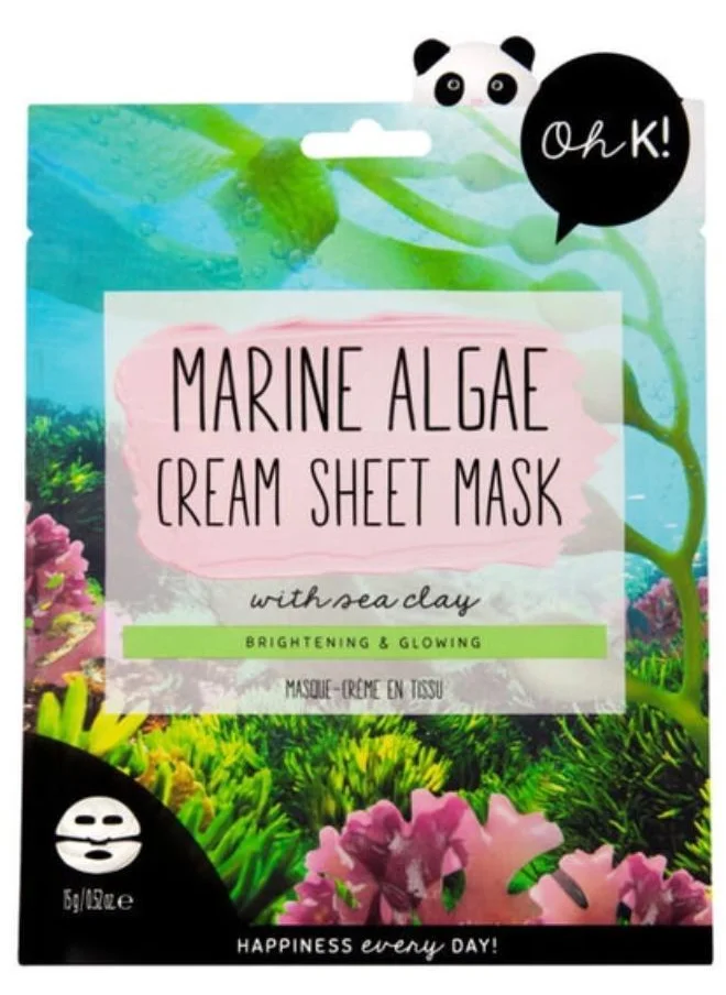 اوه كي Marine Algae And Sea Clay Cream Sheet Mask