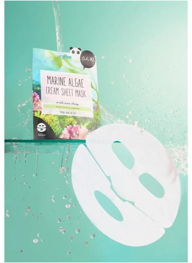 اوه كي Marine Algae And Sea Clay Cream Sheet Mask