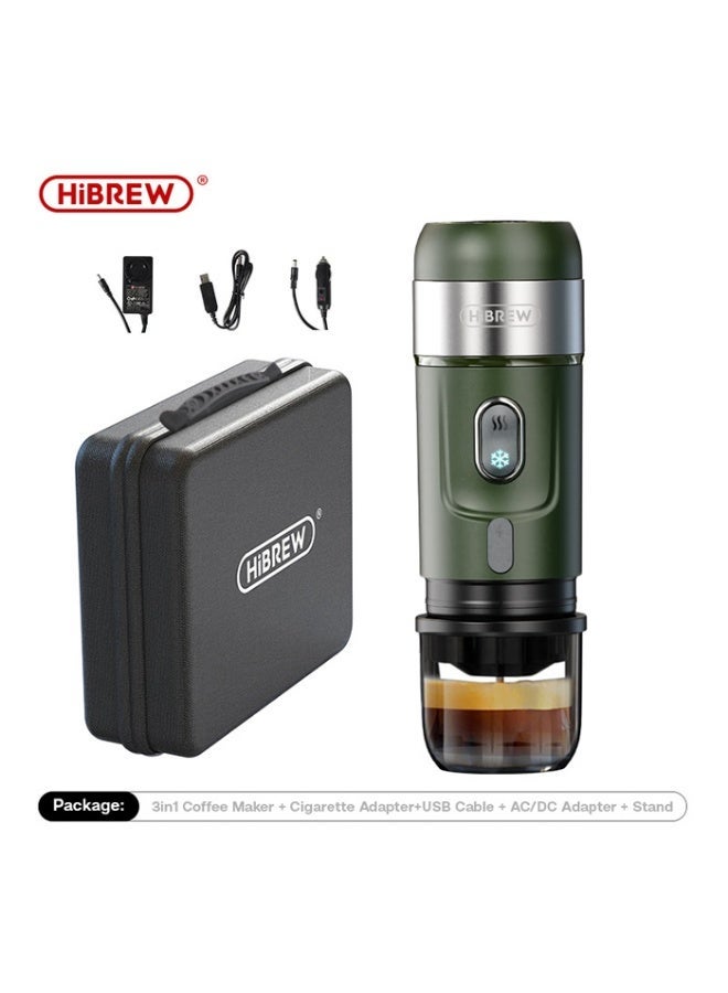 HiBREW Portable Espresso Machine for Car & Camping – 3-in-1 Wireless Rechargeable, Compatible with Nespresso/Dolce Gusto/Ground Coffee H4B - Image 1