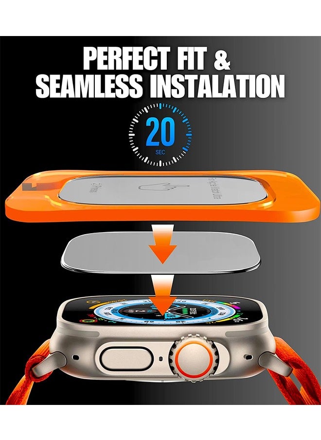 Beyond - Screen Protector for Apple Watch Ultra 2 49mm, 2 Pack Tempered Glass Screen Protector with Easy Installation Kit, Full Coverage for iWatch 49mm Display - Image 1