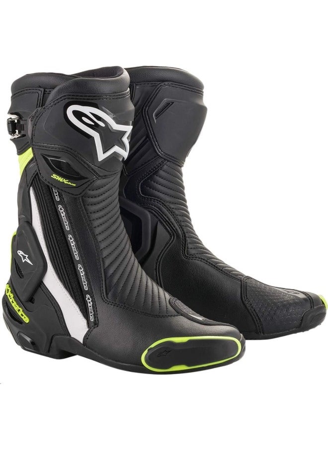 Alpinestars Alpinestars Men'S Smx Plus V2 Motorcycle Riding Boot, Black/White/Yellow  - Image 1