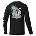 Palmyth Mens Fishing Shirts Long Sleeve Sun Protection Shirts UPF 50 Rash Guard TShirt Tee Black Tarpon Tides M - Image 2