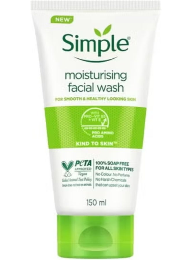 Simple Moisturising Facial Wash 150 Ml - Image 1
