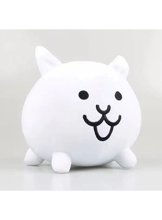 White Kawaii Cat Plush Toy Soft Stuffed Animal Doll With Big Eyes Perfect Birthday Gift - Image 3