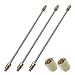 UHANBUT 3PCS 316 Brake Line Kit with Fittings Flexible 10 Long Stainless Steel Brake Lines Tubing with Inverted Double Flares Standard Tube Nuts Universal Braking Repair Replacement 10 Inch - Image 2