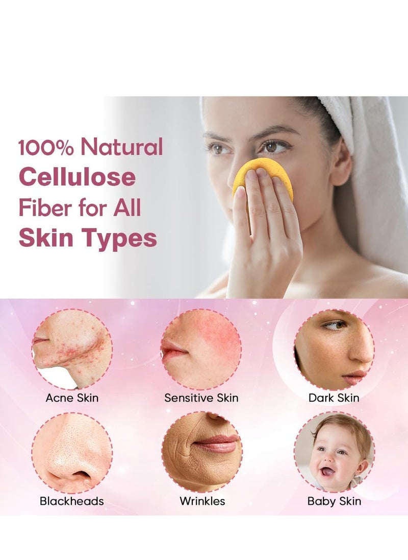 AIDEA - AIDEA 96Count Compressed Facial Sponges, Face Sponges for Cleansing, Cosmetic Makeup Sponges for Facial Cleansing, Facial Sponges for Washing Face, Exfoliating, Makeup Removal, Travel Essentials - Image 1
