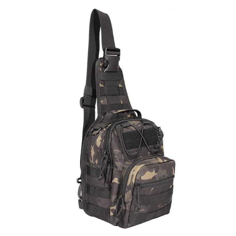 Camo Oxford Cloth 600D Encrypted Extra-Large Camouflage Chest Bag Shoulder Bag Outdoor Bag Crossbody Bag Tactical Small Chest Bag - Image 1