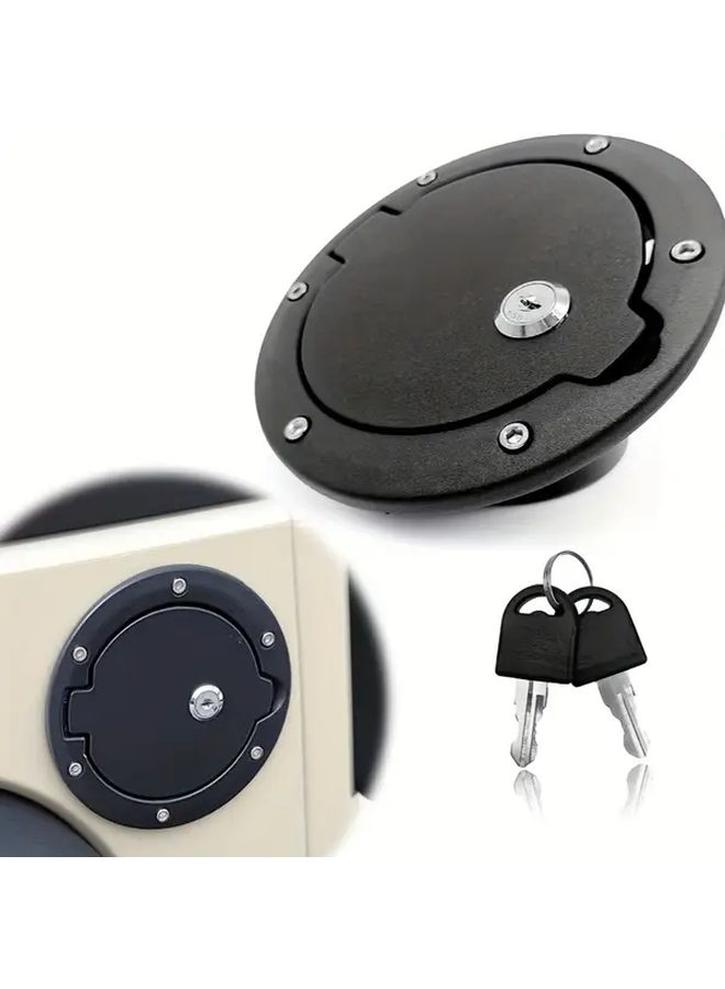 Fuel Tank Cap With Lock And Anti Theft For 2007 2018 Jeep Wrangler JK Unlimited Black Off Road Decorative Cover Easy Exterior Accessories - Image 5