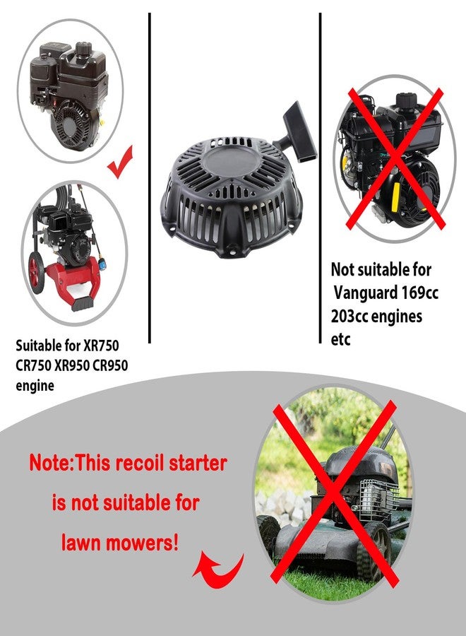 KIKITE 590607 for Briggs and Stratton Pull Start Assembly 797276 163cc 208cc Recoil Starter for Craftsman 196cc Generator Engine with Pull Rope - Image 5