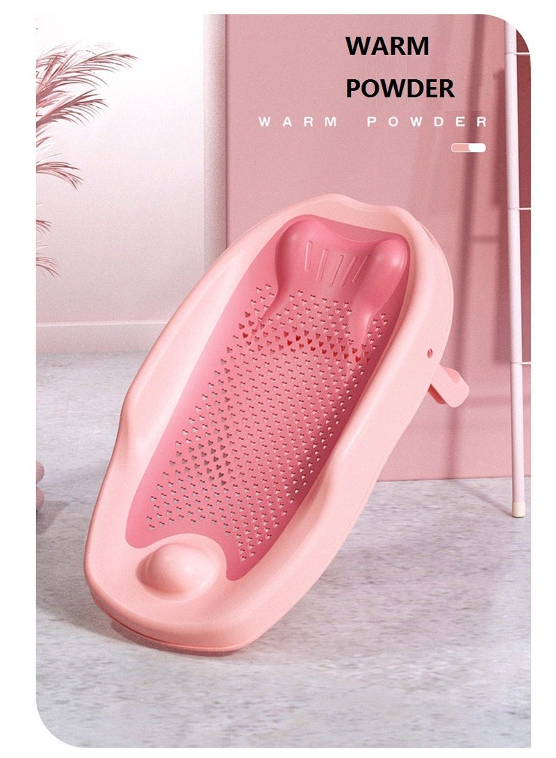 BABY PLUS Adjustable Baby Bathtub Holder For Newborns Shower Rack pink - Image 1