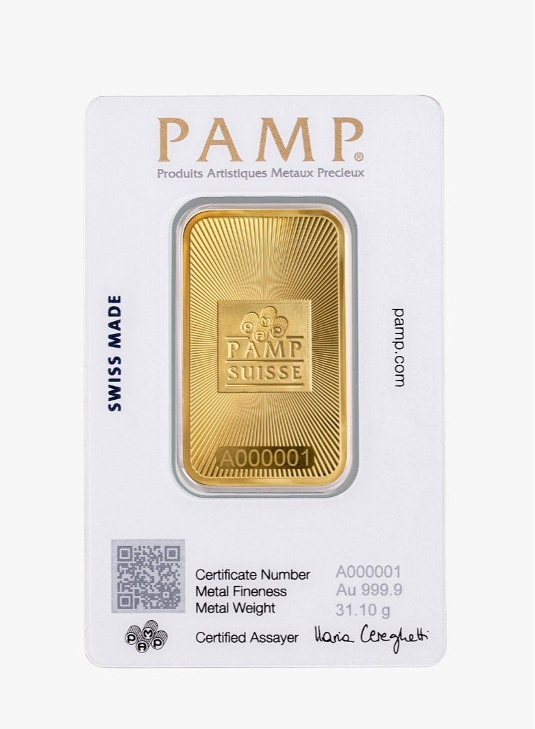 بامب سبيكة ذهب سويسرية الصنع عيار 24 قيراط 9999 1 أونصة - Image 4
