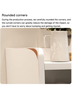 AGD Coffee Corner Cabinet, Modern Side Storage Cabinet, Modern Buffet with Storage Drawers, Console for the Living Room or Office, White Color  - Image 3