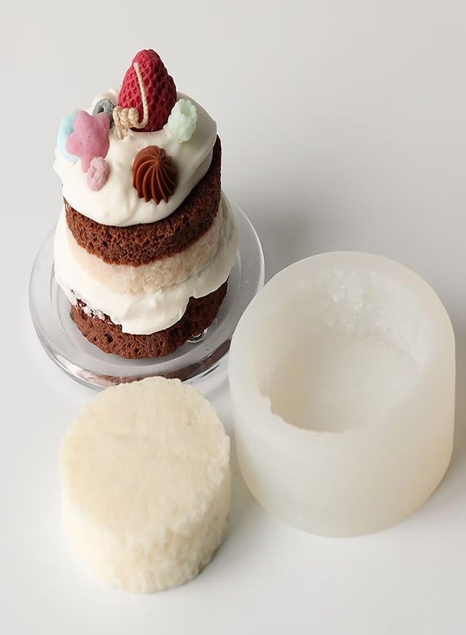 MATIN IMPEX Fluffy Cake Candle Mold | Round Silicone Resin Mold | Food-Grade Baking & Crafting Tool | Gummy, Candy, Chocolate, & Cake Decor (WCM501) - Image 1