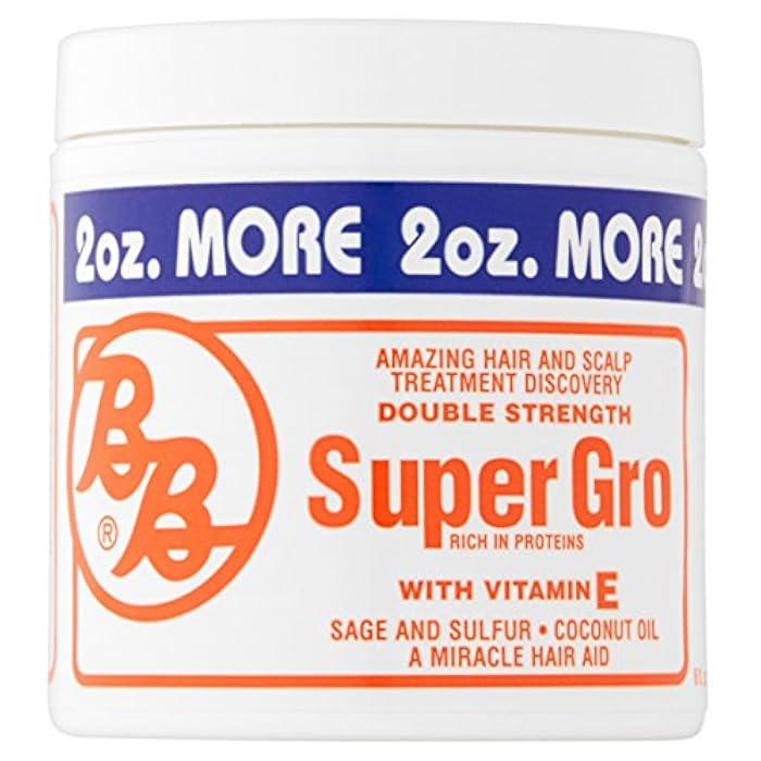 Bronner Brothers Double Strength Super Gro Treatment with Vitamin E - 6 Oz (Pack of 3)
