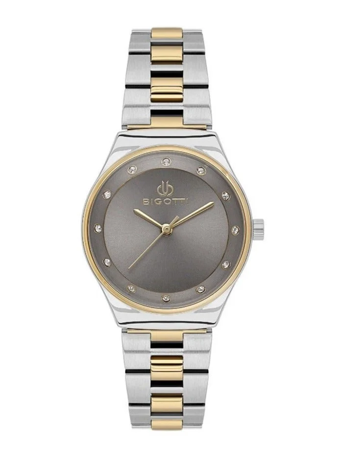 BIGOTTI Bigotti - Raffinato Women Watch | Stainless SteelBrass Case | Analog | Round Dial | Mineral Glass | Japanese Quartz | Water Resistant 30 Meters