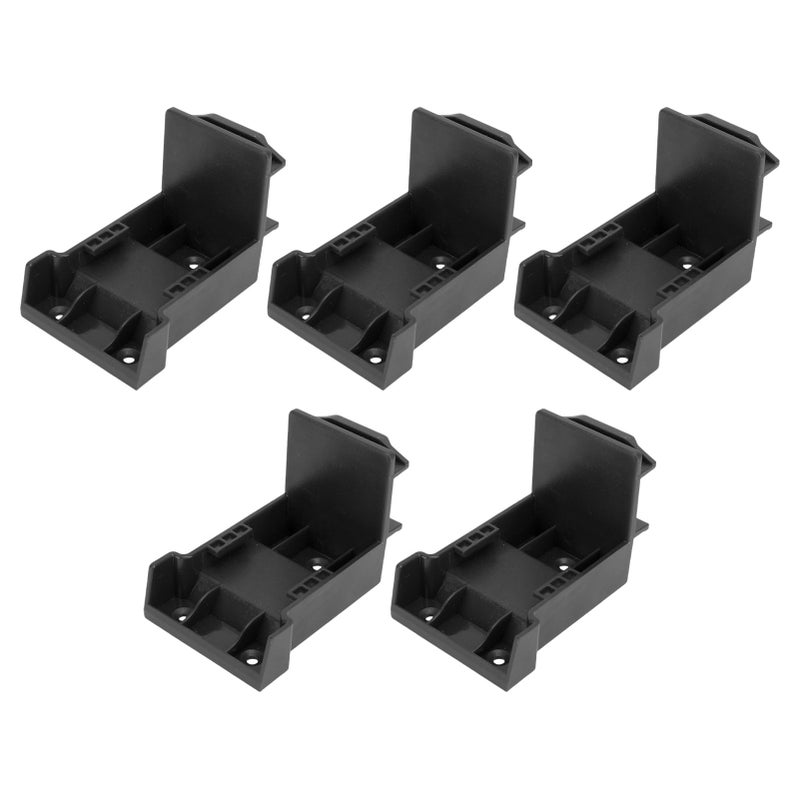 5Pcs Battery Power Tool Holder Fit for DCB206 2 in 1 Wall Mount Storage Rack Hanger with Screws for Workshop Garage Black - Image 2