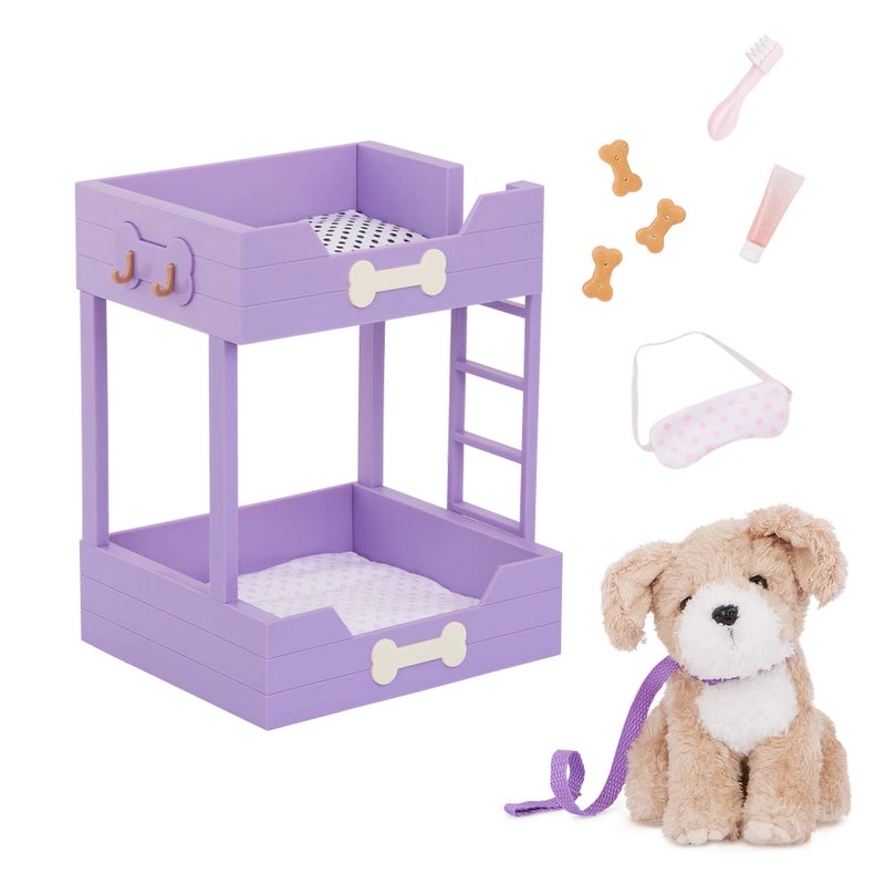 أور جنريشن طقم سرير بطابقين للحيوانات الأليفة من OG Pup Bunks مع سرير جرو فاخر - BD35350Z - Image 5