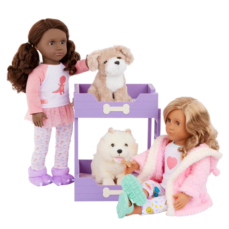 أور جنريشن طقم سرير بطابقين للحيوانات الأليفة من OG Pup Bunks مع سرير جرو فاخر - BD35350Z - Image 1