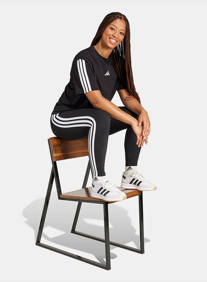 Adidas Essentials 3-Stripes Boyfriend T-Shirt - Image 3