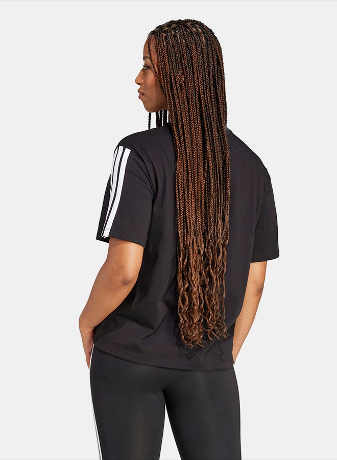 Adidas Essentials 3-Stripes Boyfriend T-Shirt - Image 2