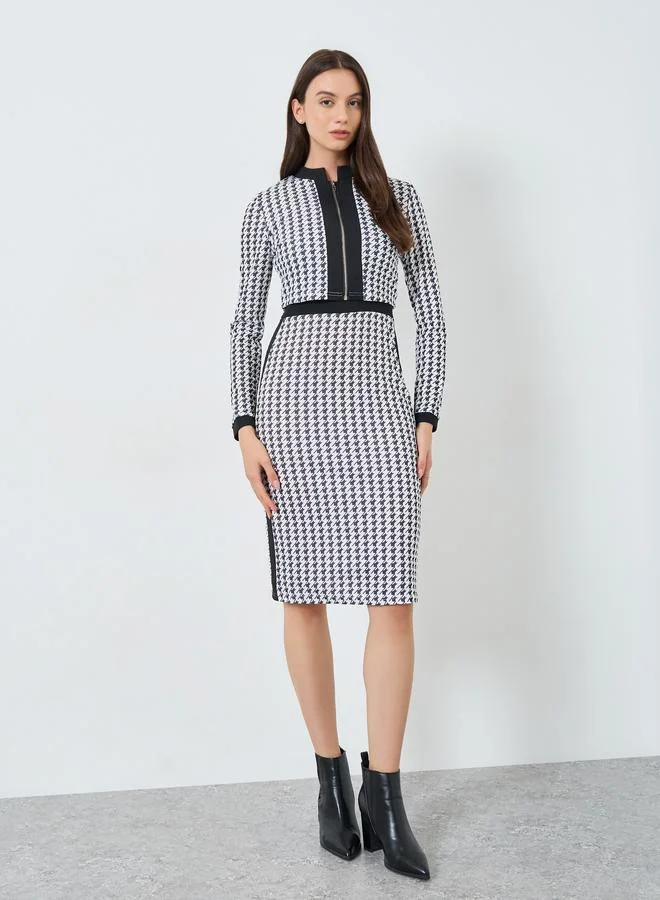 Take Two Houndstooth Dress and Blazer Set Co-Ords
