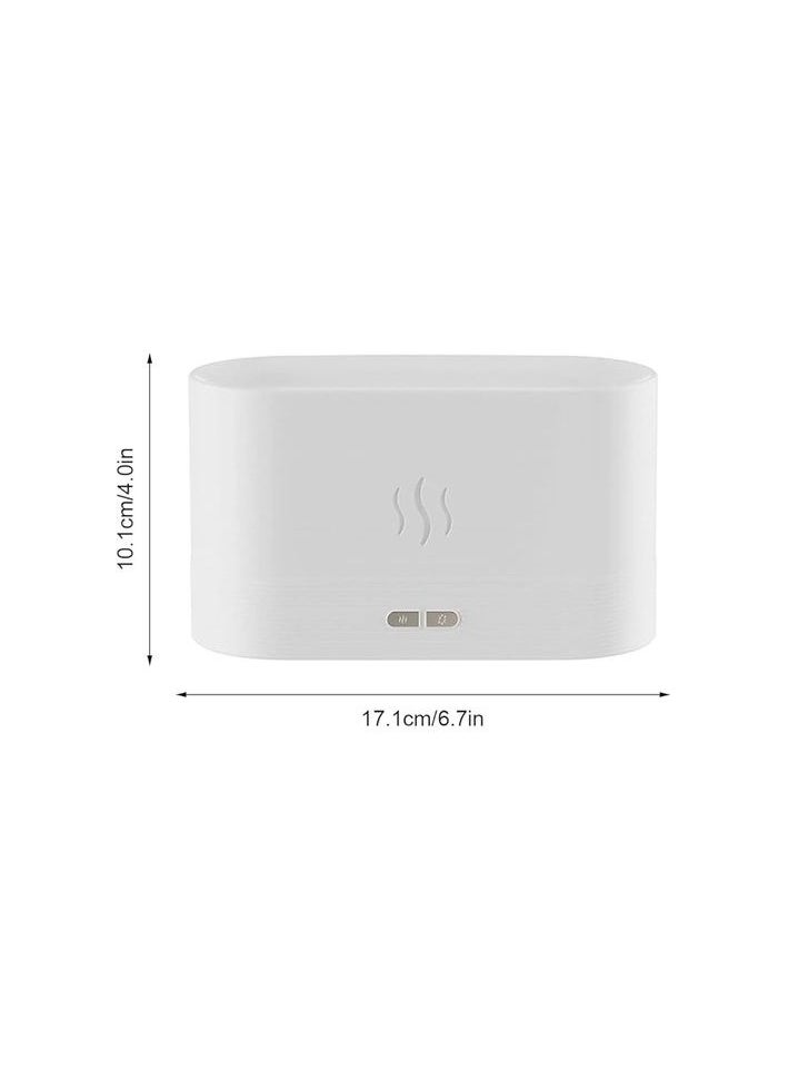 Generic Essential Oil Diffuser With Flame,180ml Aroma Flame Night Light, White  - Image 4