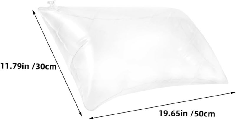 Ciieeo 2Pcs Inflatable Cushion Transparent Camping Pillow Inserts Ergonomic Travel Pillows for Outdoor Use Lightweight and Portable Inflatable Couch Pillows - Image 2