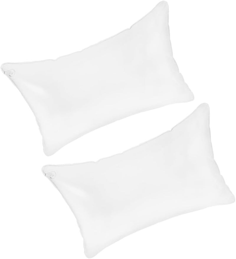 Ciieeo 2Pcs Inflatable Cushion Transparent Camping Pillow Inserts Ergonomic Travel Pillows for Outdoor Use Lightweight and Portable Inflatable Couch Pillows - Image 1