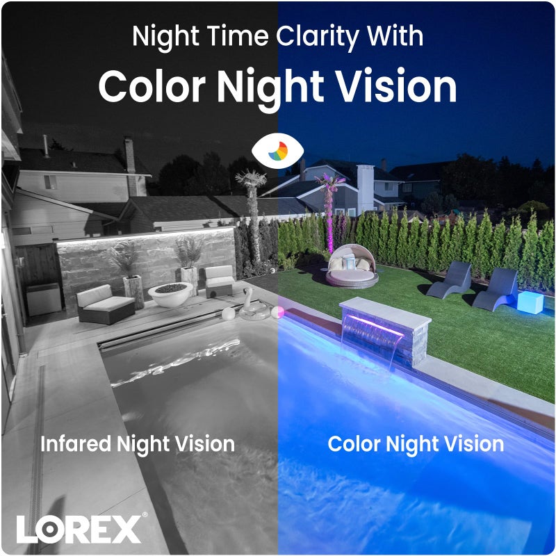 Lorex Outdoor 4K IP Add-On Metal Bullet Security Camera | NVR Add-On | Smart Motion Detection | 2-Way Talk | Color Night Vision | IP67 Waterproof | Requires Recorder - Image 3