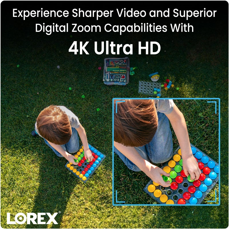 Lorex Outdoor 4K IP Add-On Metal Bullet Security Camera | NVR Add-On | Smart Motion Detection | 2-Way Talk | Color Night Vision | IP67 Waterproof | Requires Recorder - Image 2