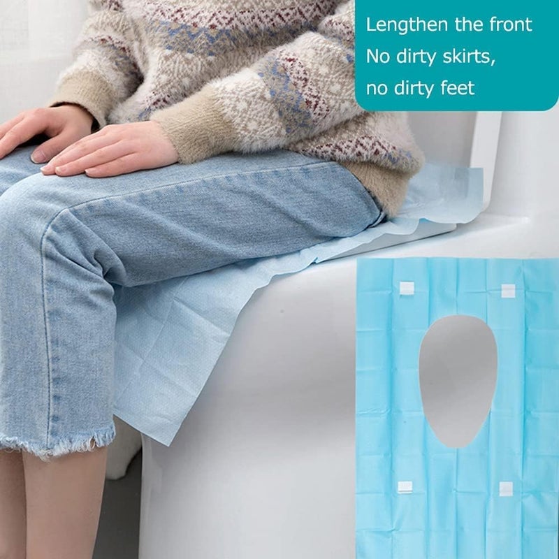 KEPTFIT Disposable Toilet Seat Covers - 40 Counts Individually Packed, Waterproof, Ideal for Adult and Child -Travel Essentials for Airplanes, Travel, Camping and Public restrooms - Image 5