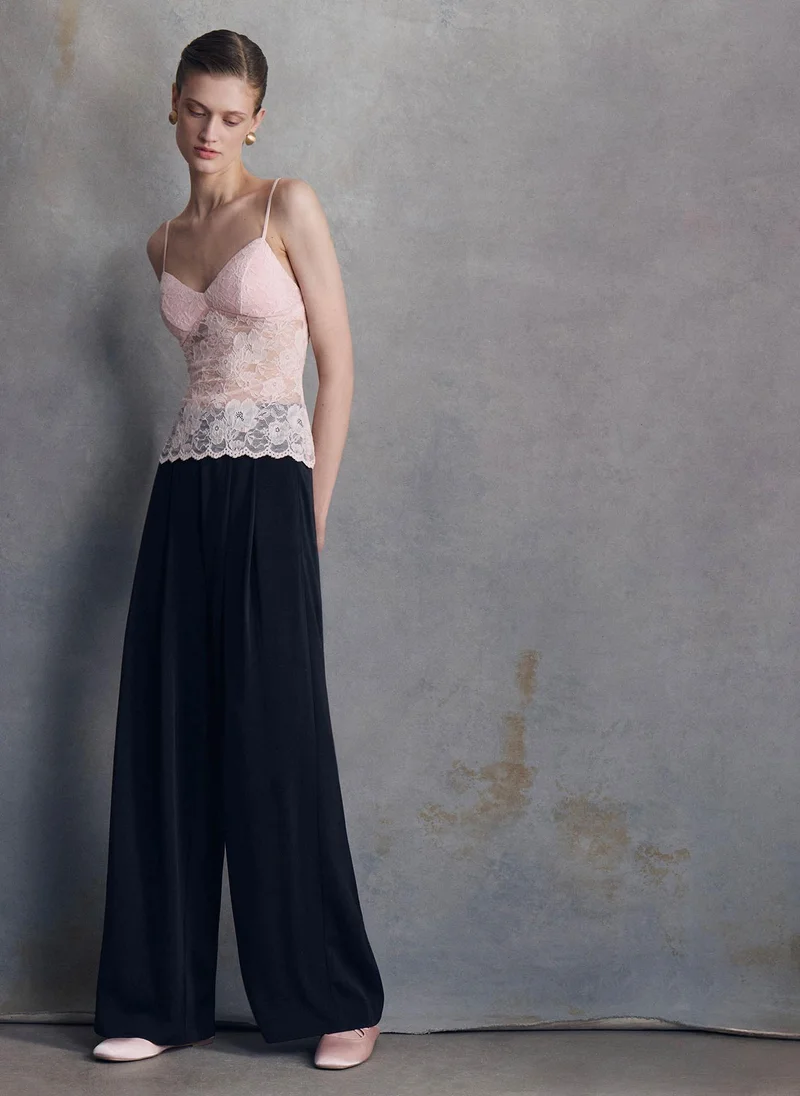 Lichi  Lace top with thin straps for Women | Best Price UAE