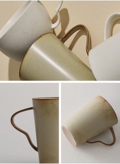 Perfii Set of 2 Ceramic 270ml Coffee Mugs with Handle for a Perfect Cup of Coffee or Tea  - Image 4