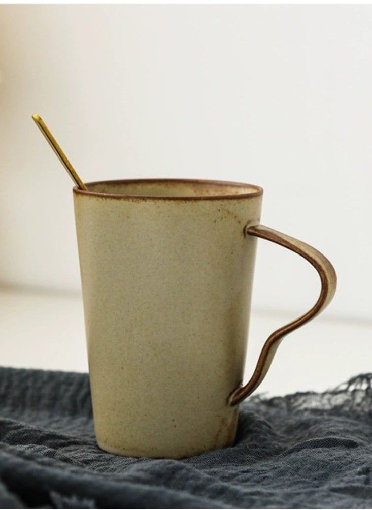 Perfii Set of 2 Ceramic 270ml Coffee Mugs with Handle for a Perfect Cup of Coffee or Tea  - Image 5