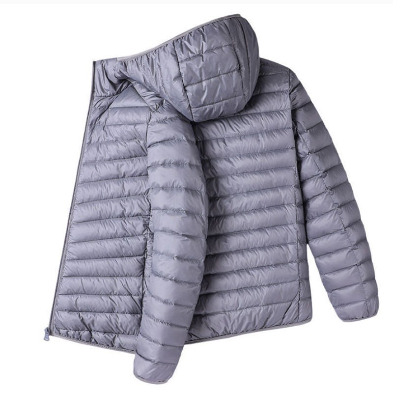 Generic Special Offer Lightweight Unisex Down Jacket for Men gray [hooded cotton-padded jacket]]