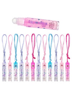 Expressions 12pc Lip Gloss Necklace, Fruit Flavored Lip Gloss Set, Lip Gloss Value Pack, Teen Girls Party Favors, Non Toxic Lip Gloss Necklaces For Girls  - Image 1