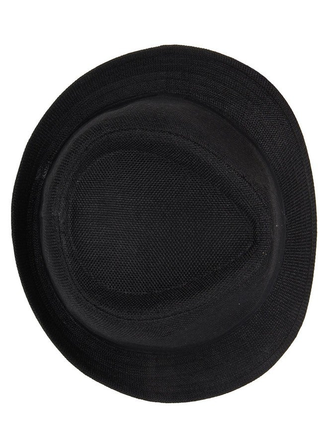 Zacharias قبعة فيدورا سوداء للرجال من زكرياس (عبوة من قطعة واحدة) (مقاس حر) - Image 5