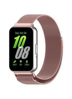 Replacement Strap For Samsung Galaxy Fit 3 Milanese Metal Steel Mesh Watch Band Pink