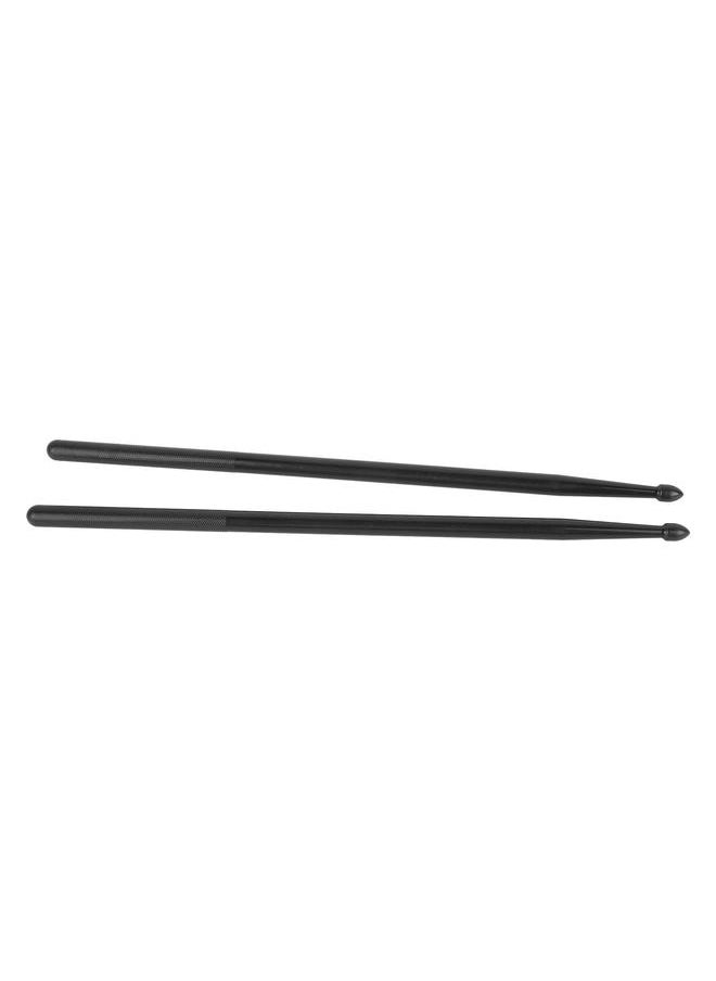 Thoraya - 2PCS Nylon Drumsticks Exercise Drum Stick Replacement Portable Drum Rods for Percussion Instrument Black - Image 1