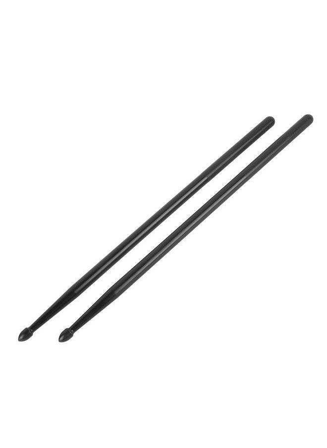 Thoraya - 2PCS Nylon Drumsticks Exercise Drum Stick Replacement Portable Drum Rods for Percussion Instrument Black - Image 1