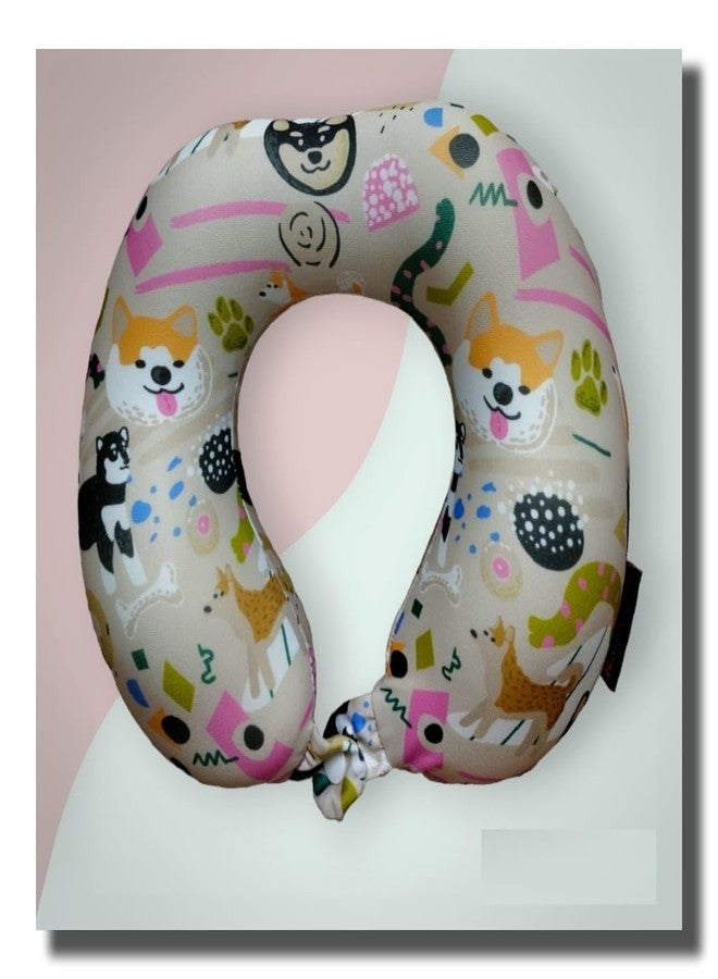 TEMSON Luxurious Portable Travel Pillow - Soft Fabric Neck Pillow Travel for Men, Women & Kids, Neck Travel Pillow for Air Travel, Flight Pillow for Neck Support - Image 5