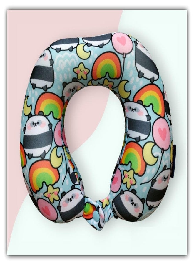 TEMSON Luxurious Portable Travel Pillow - Soft Fabric Neck Pillow Travel for Men, Women & Kids, Neck Travel Pillow for Air Travel, Flight Pillow for Neck Support - Image 2