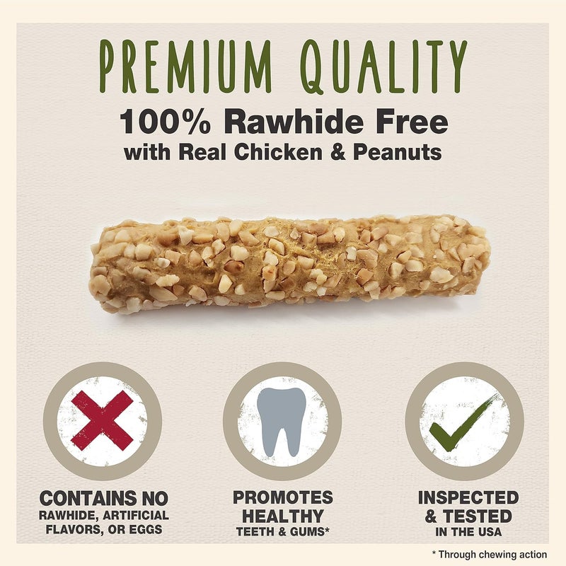 Cadet Smart Hide Rawhide Free Dog Treats  Peanut Coated 2 Count - Image 3