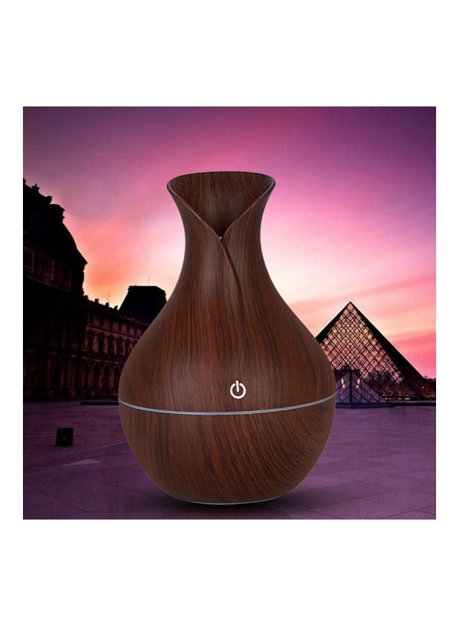 LED Touch Aroma Ultrasonic Humidifier Brown 0.22kg  - Image 2