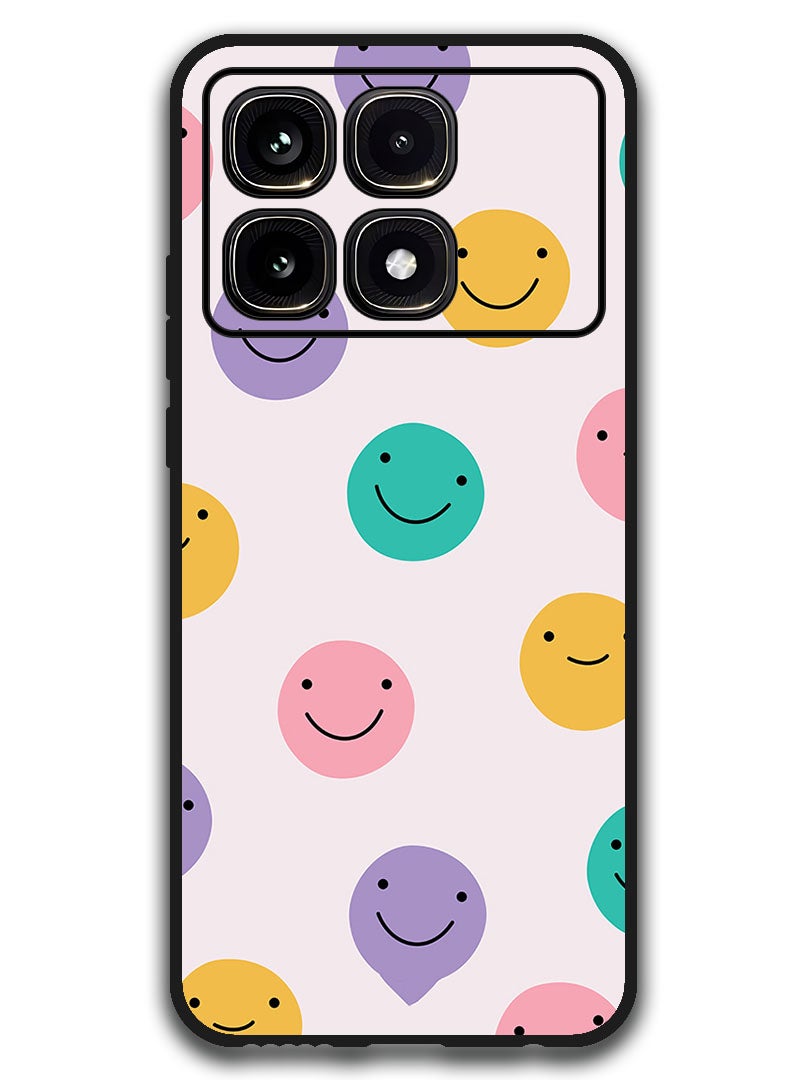 Theodor Protective Case Anti Scratch Shock Proof Bumper Cover For Xiaomi Redmi K70 Ultra Smileys - Image 1