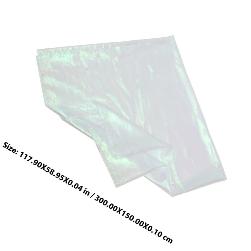 White Gradient Laser Organza Fabric For Dress DIY Clothing Decoration Sewing Craft Material - Image 3