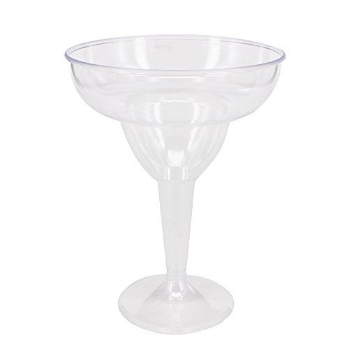 Belinlen 18 Count 11oz Clear Hard Plastic Margarita GlassesParty Cups Wedding Parties Cocktail Cups