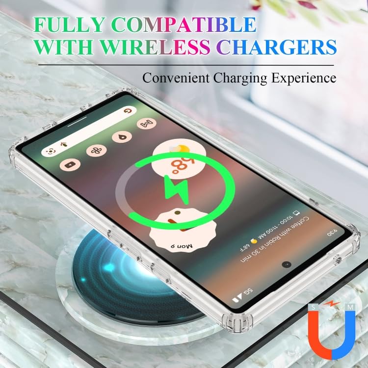 CASENED Clear Magnetic Case for Google Pixel 6a-Magnetic Style, Protective, Transparent - Image 4