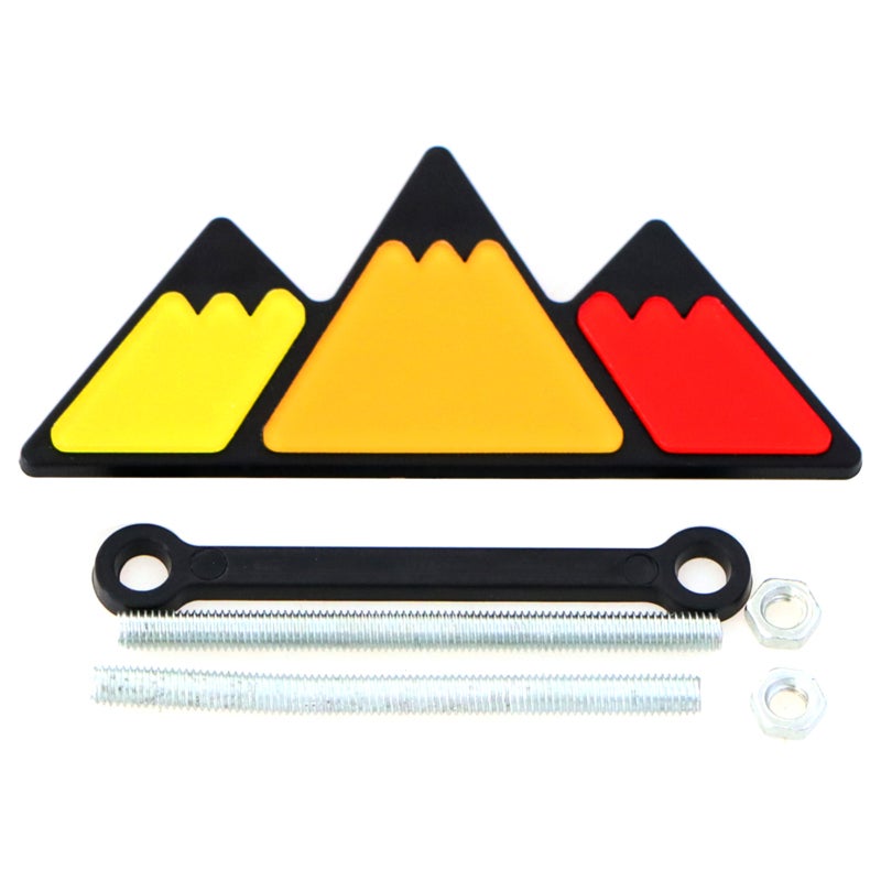 Grille Badge: Red Superior Weather-resistant Outdoor Material - Style-enhancing Grille Emblem Decoration for Toyota 4Runner Tundra Sequoia Tacoma Rav4 Highlander Trucks - Image 1